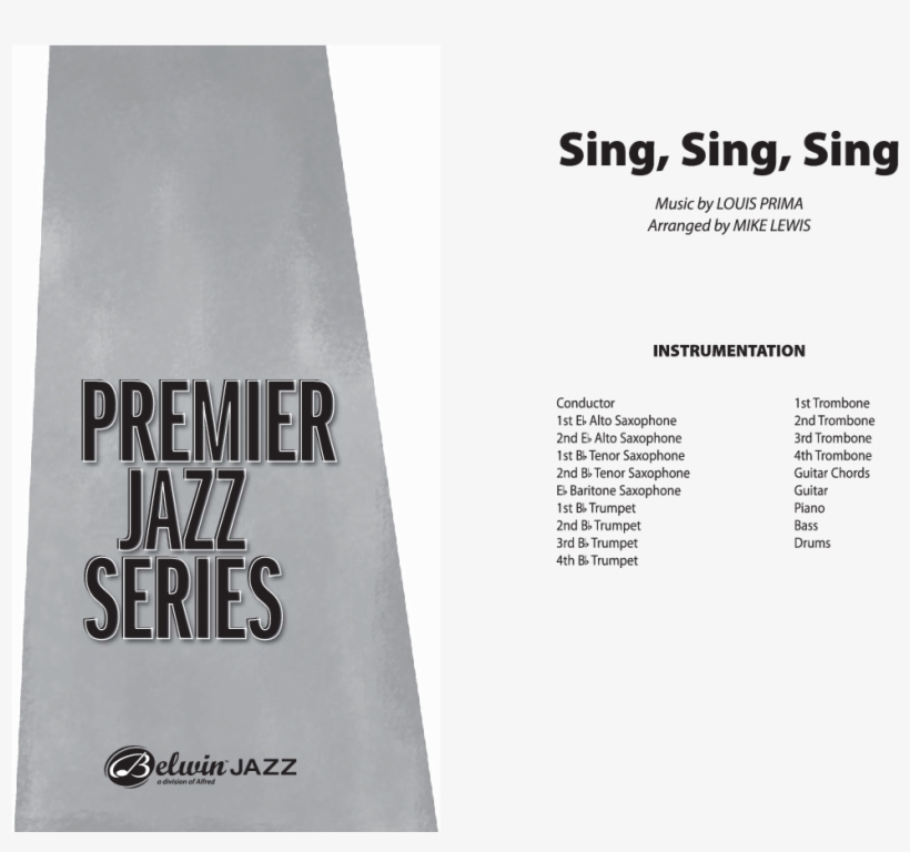 Sing Thumbnail Sing, Sing, Sing Thumbnail - Sing Sing Sing Original Chart, transparent png download