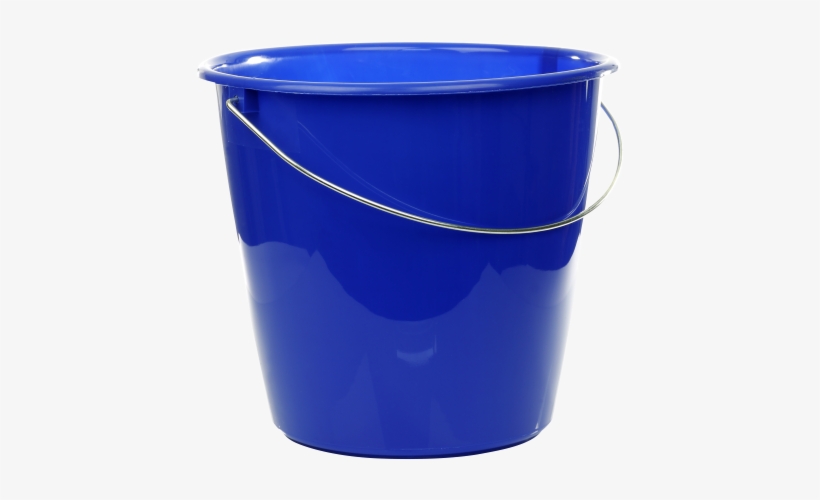 Plastic Bucket - Blue Bucket Png, transparent png download