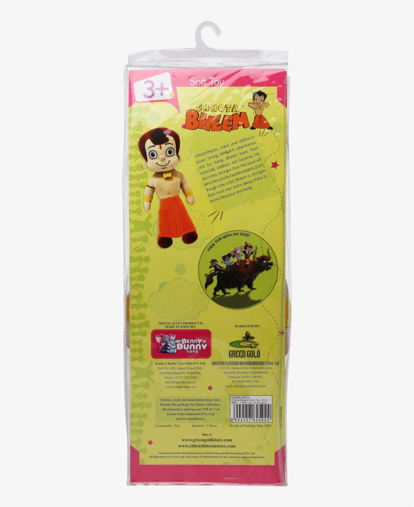 Unisex Chhota Bheem Soft Toy - Stuffed Toy, transparent png download