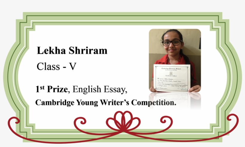 Cambridge Young Writer's Competition - Cambridge, transparent png download