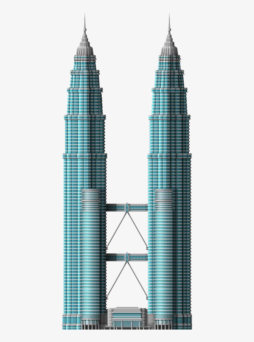 Malaysia Towers - Png Building Hd, transparent png download