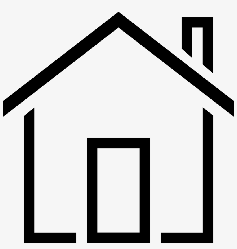 House Building Outline Comments - House Icon Outline Png, transparent png download