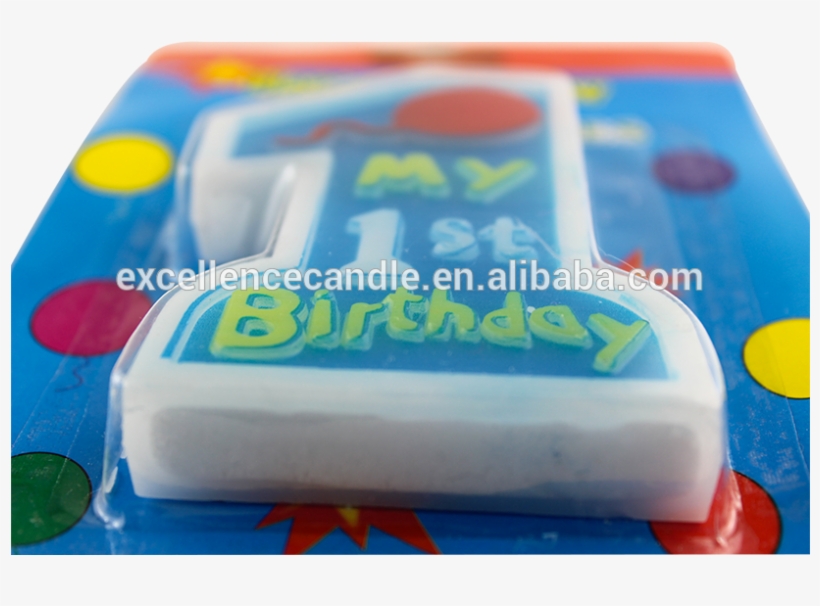 1st Birthday Cake Candle, 1st Birthday Cake Candle - Cake, transparent png download