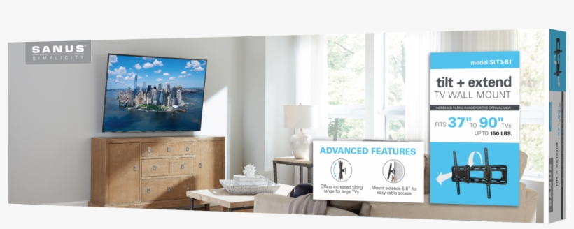 Tilt Extend Tv Wall Mount - Banner, transparent png download