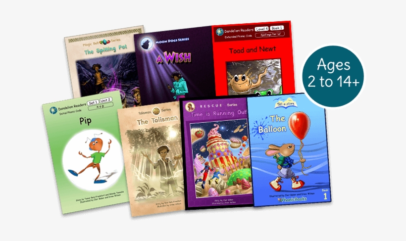Variety Of Phonic Books - Reading, transparent png download