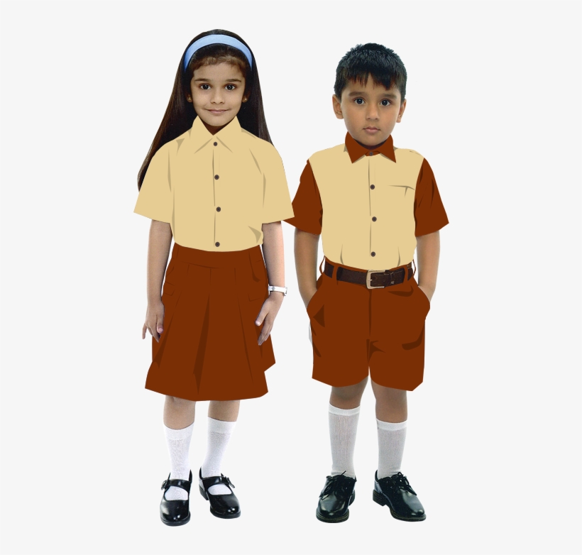 School Boy And Girl - School Uniform Images Hd, transparent png download
