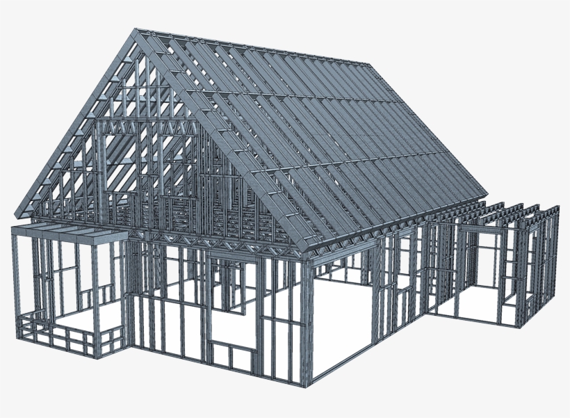 Frames Are Easy To Handle On-site, Quick To Install - Light Steel Frame Building, transparent png download