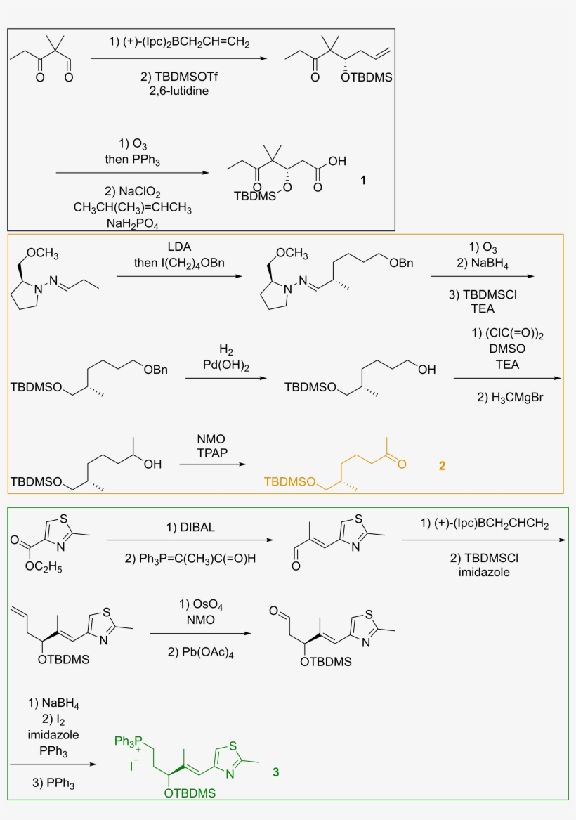Construction Of Building Blocks For Nicolaou's Total - Handwriting, transparent png download