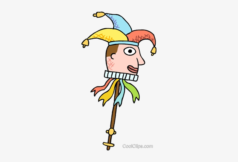 Joker Cane Royalty Free Vector Clip Art Illustration - Royalty Payment, transparent png download