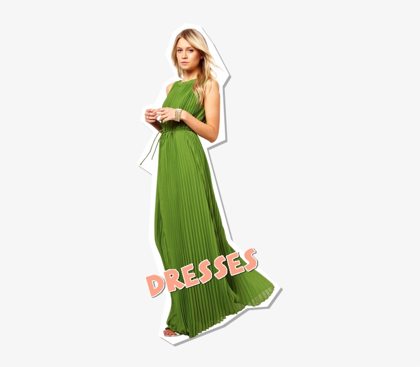 Dresses Pleated Maxi Long, transparent png download