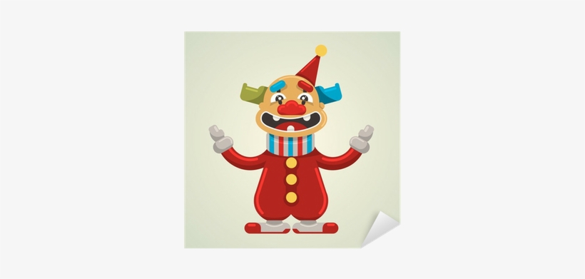 Vector Illustration, Cute Clown, Cartoon Concept, Sticker - Clown, transparent png download
