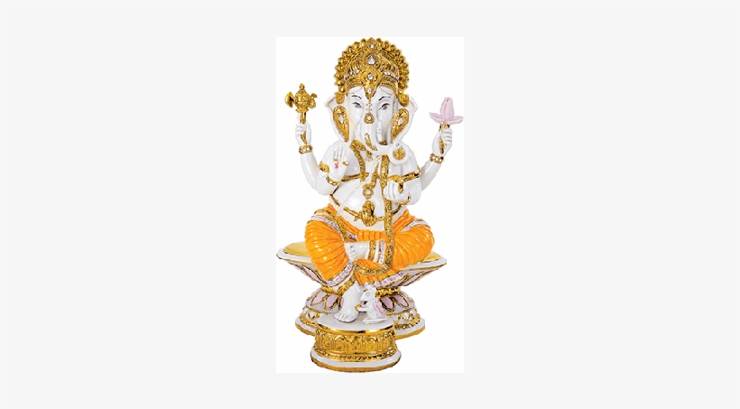Ganesh Colour Porcelain 45 Cm Ganesh Colour Porcelain - Ganesha, transparent png download