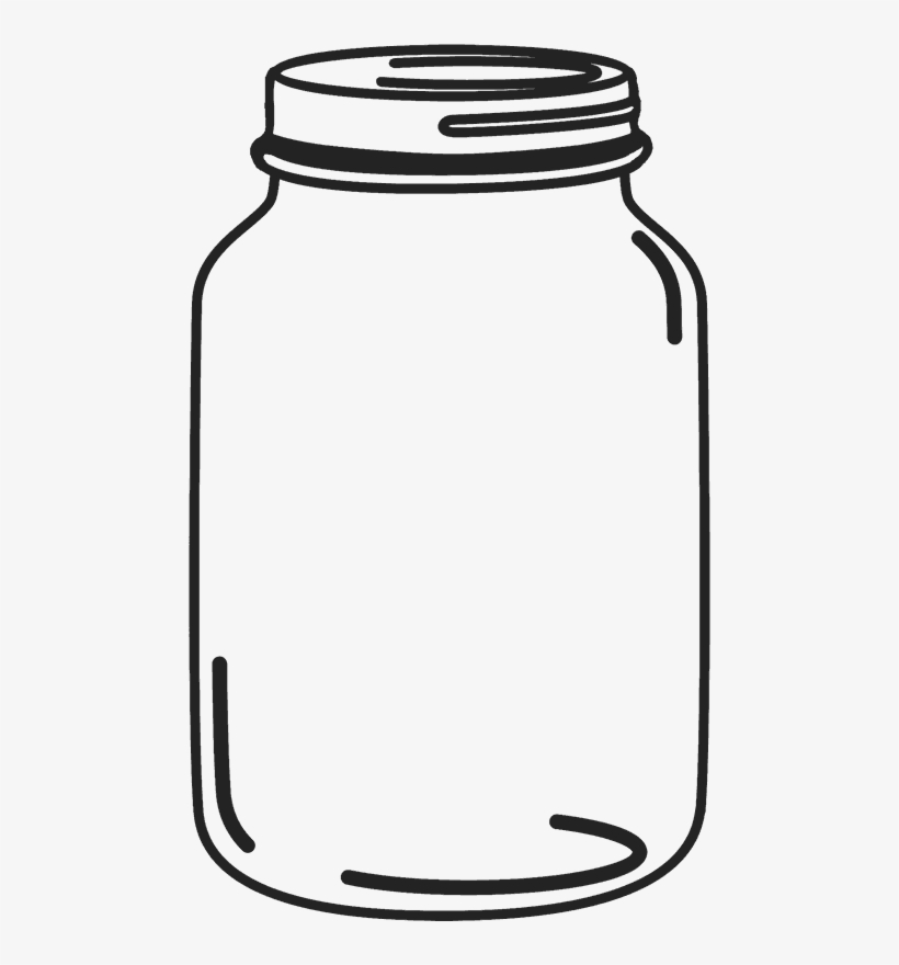 Mason Jar Rubber Stamp - Jar Png, transparent png download