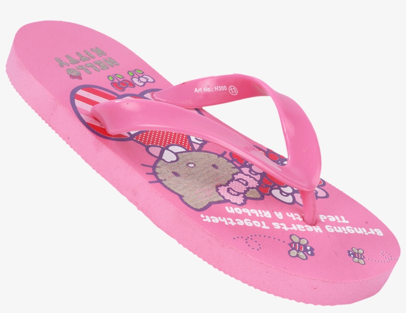 Hello Kitty H300 Girls Pink Flip Flop - Hello Kitty Flip Flops, transparent png download