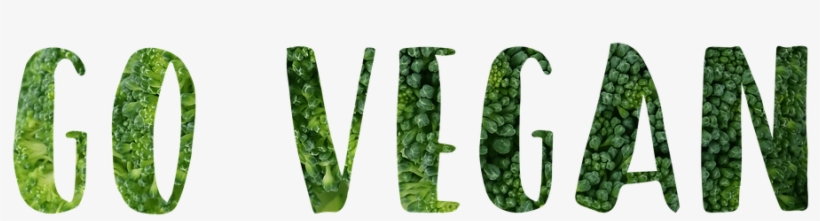 Vegan Slogan Motivational Go Vegan Sustain - Vegetarian Poster, transparent png download