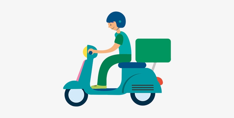 Download Delivery Rider - - Delivery Order Png | Transparent PNG ...
