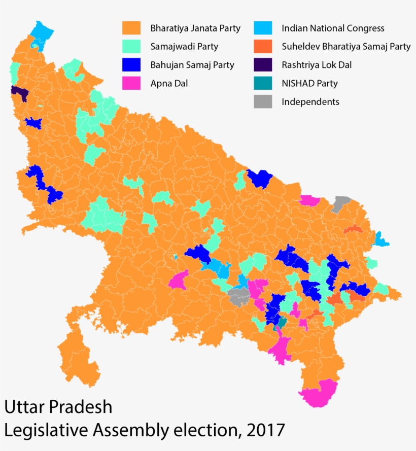 2017 Uttar Pradesh Election Result - Up Election Result 2017, transparent png download