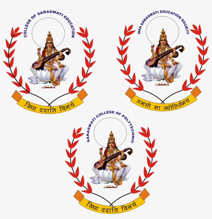 Ma Sarswati Collage Of Education - Saraswati Maa, transparent png download