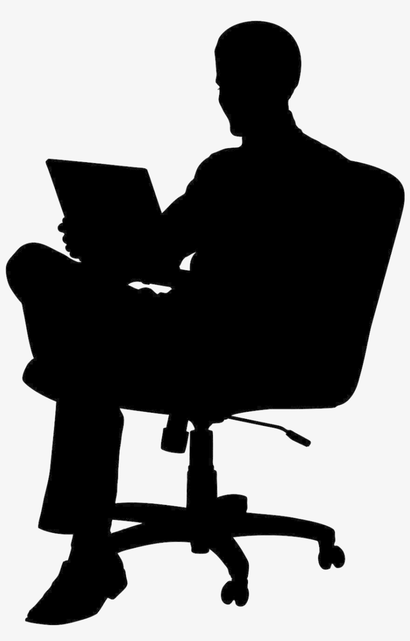 Video Production Sydney - Silhouette Man With Laptop, transparent png download