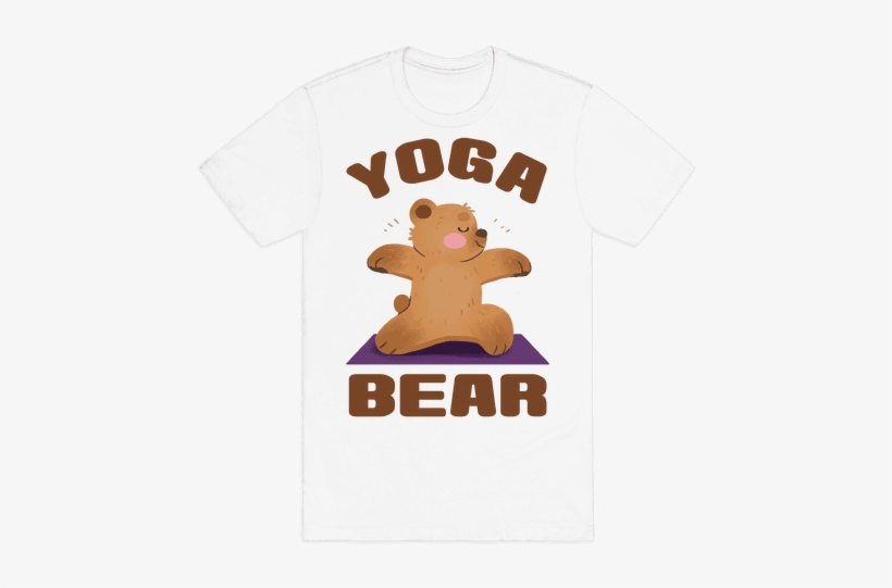Yoga Bear Mens T-shirt - Take Care Of Yourself Plant, transparent png download