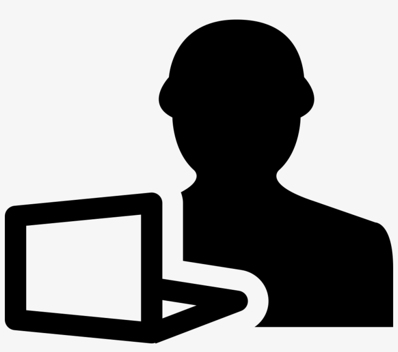 Man And Laptop Comments - Man And Computer Icon PNG Image | Transparent ...