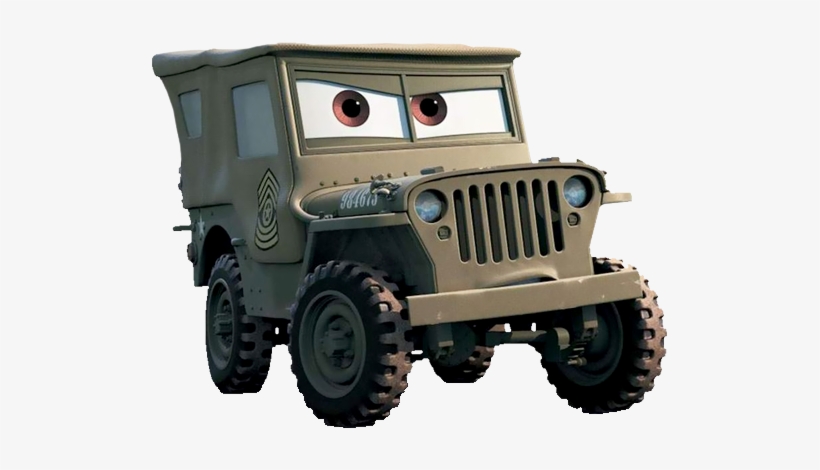 Cars - Sarge - Cars Characters, transparent png download