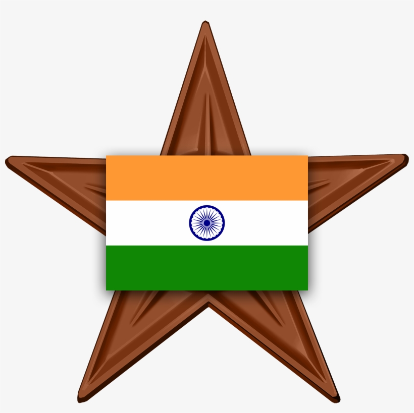 Indian Barnstar Hires - India Flag, transparent png download