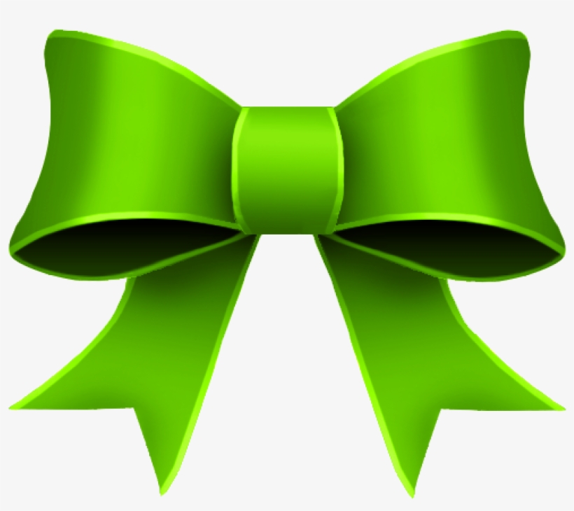 Free Png Green Ribbon Png Images Transparent - Green Bow Png, transparent png download