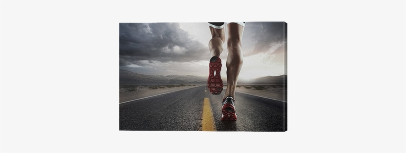 Runner Feet Running On Road Closeup On Shoe - Lulurala Eva Sports Insole For Men And Women 2-pair, transparent png download