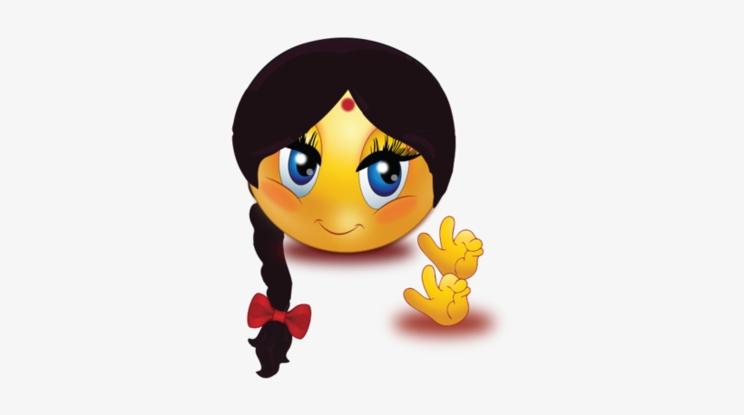 Indian Lady - Girly Smiley, transparent png download