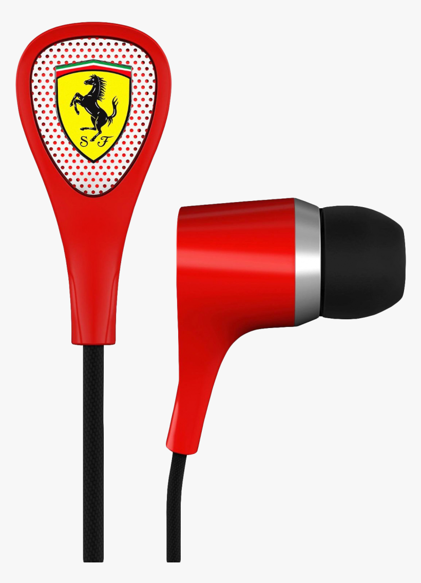 Free Png Earphone Png Images Transparent - Ferrari S100i Noise Isolating Earphones By Logic3, transparent png download