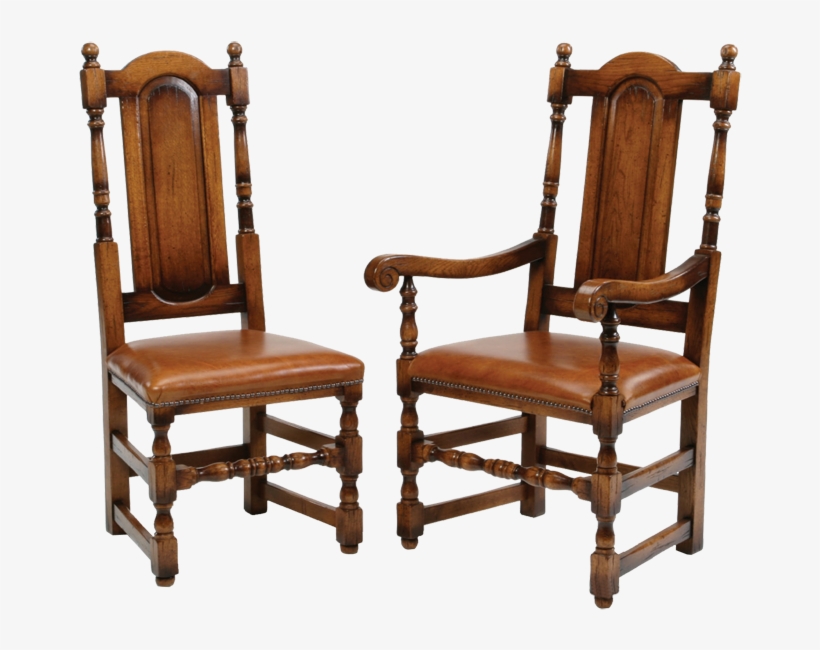Cromwellian Chair Png Transparent - Dining Chair Traditional Oak, transparent png download