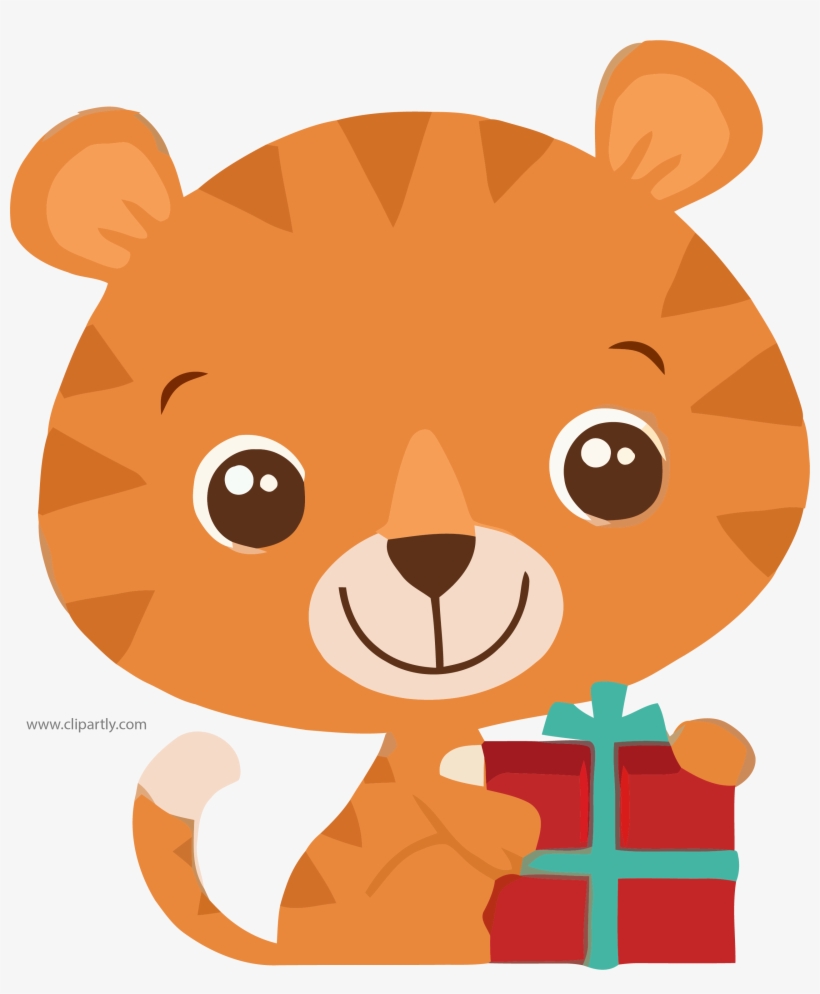 Baby Tigger Gift Clipart Png Picture - Miss Kate Cuttables Tigre, transparent png download