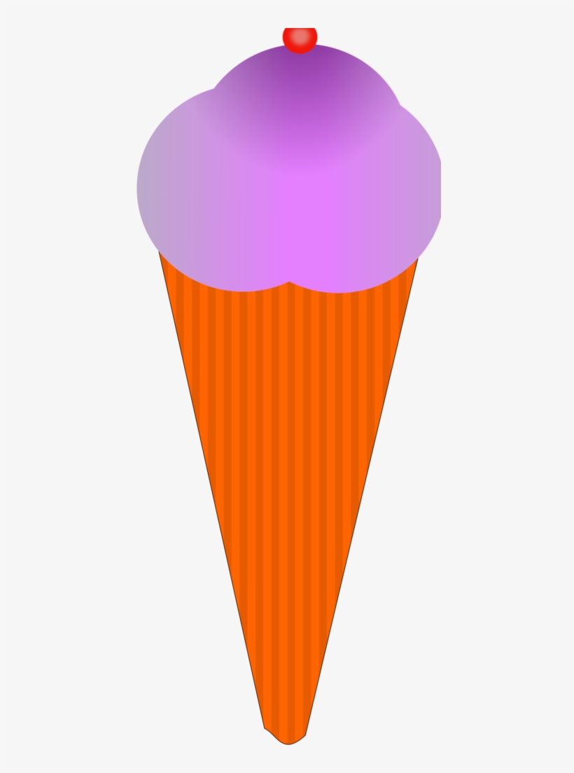 16821 Illustration Of An Ice Cream Cone Pv Microscope - Ice Cream, transparent png download