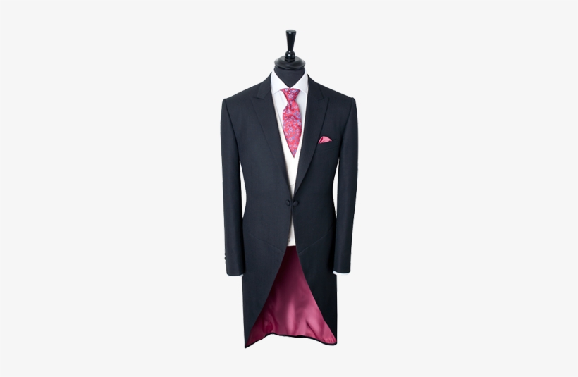 Tailored Formal Suit Morning Suit - Morning Coat Silk Facings, transparent png download
