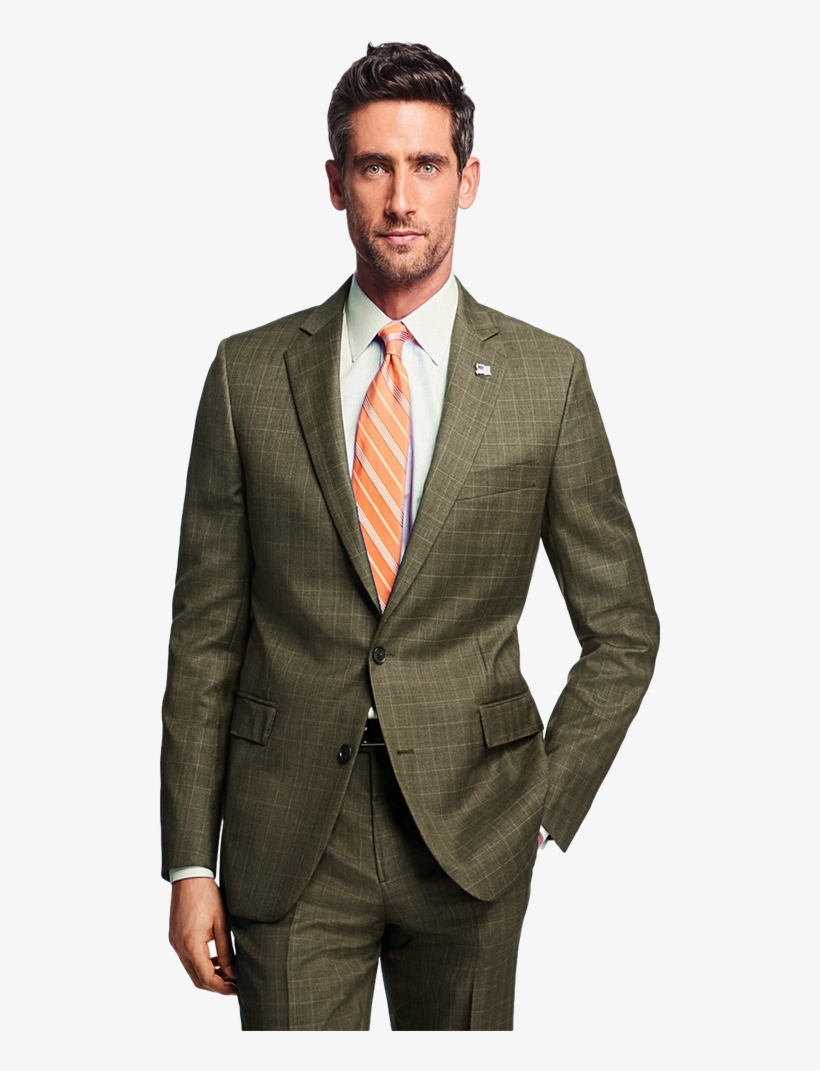 Heena Brown Plaid Suit - Plaid Blue Brooks Brothers Suit, transparent png download