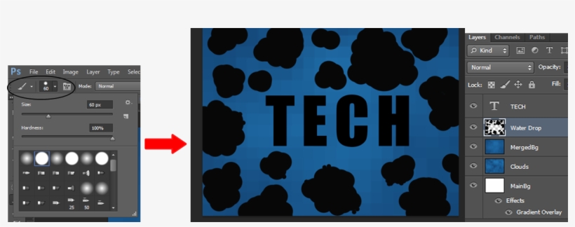 After That Take “brush Tool”,set Foreground Colour - Poster, transparent png download