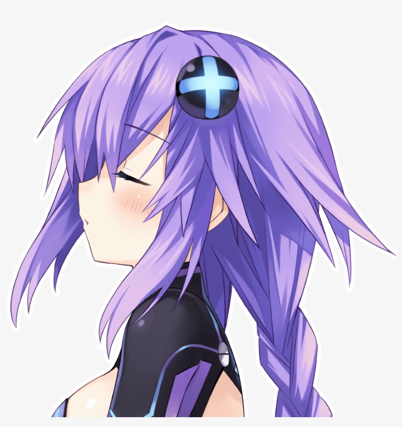 Hd Noire-purple Heart Kiss Side, transparent png download