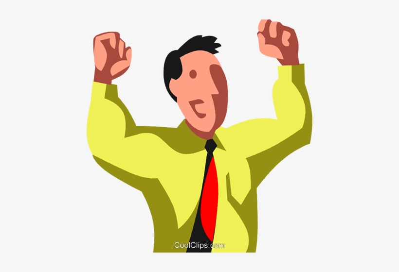 Happy Businessman Royalty Free Vector Clip Art Illustration - Illustration, transparent png download