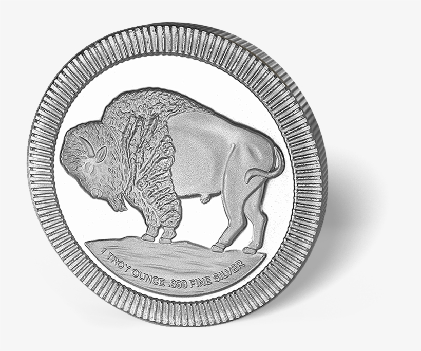 Picture Of 1 Oz Silver Buffalo Round - 1 Oz Silver Round, transparent png download