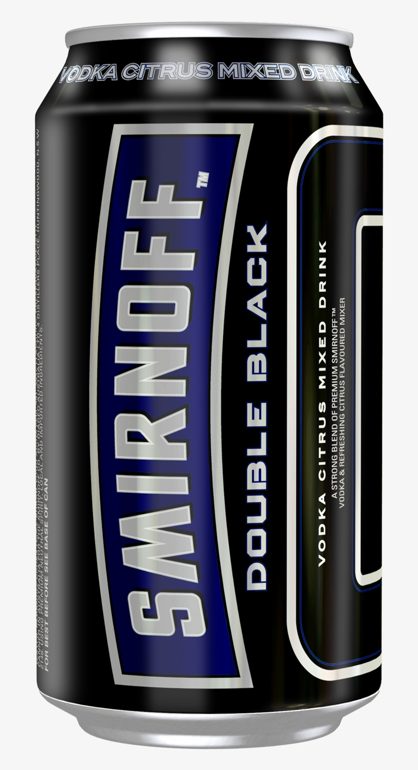 Smirnoff Ice Double Black Cans 10 Pack 375ml - Double Black Smirnoff, transparent png download