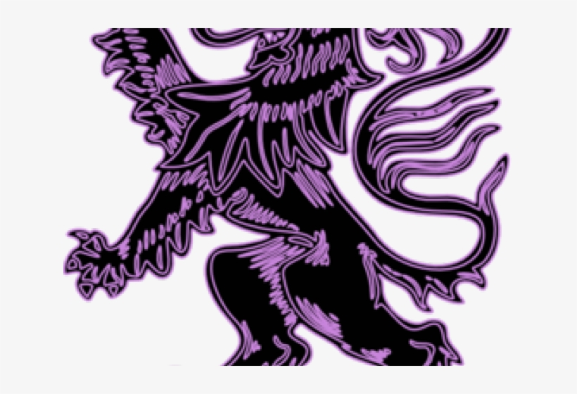 Lion Clipart Purple - Blue Lion, transparent png download