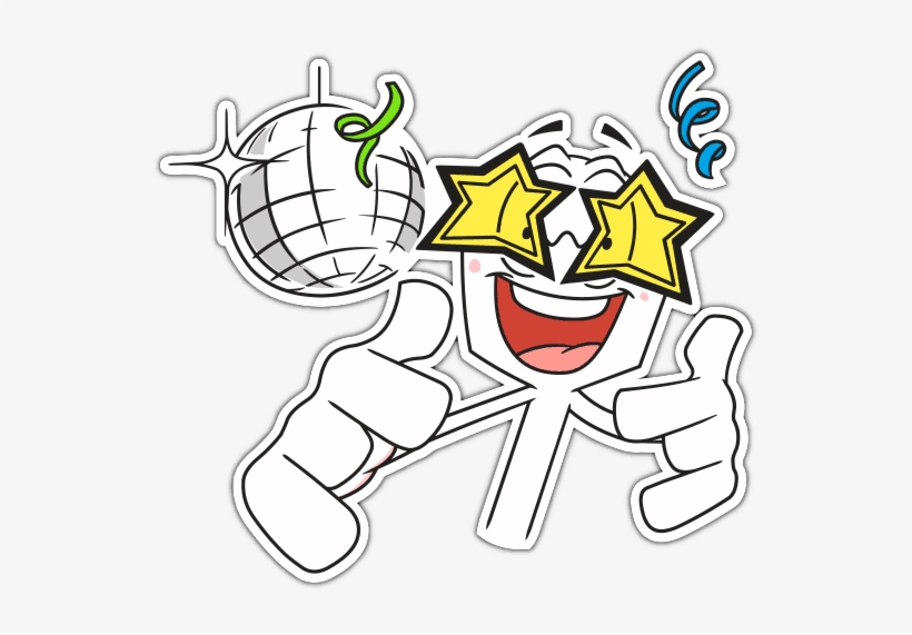 Partying Sticker Png - Sticker PNG Image | Transparent PNG Free ...