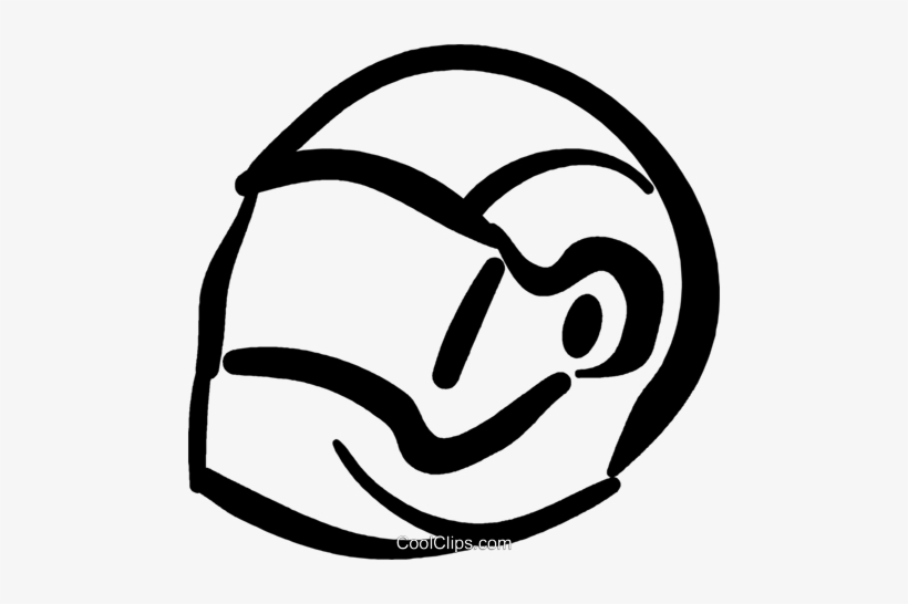 Motorcycle Helmet Royalty Free Vector Clip Art Illustration - Helmet Motorcycle Vector Png, transparent png download