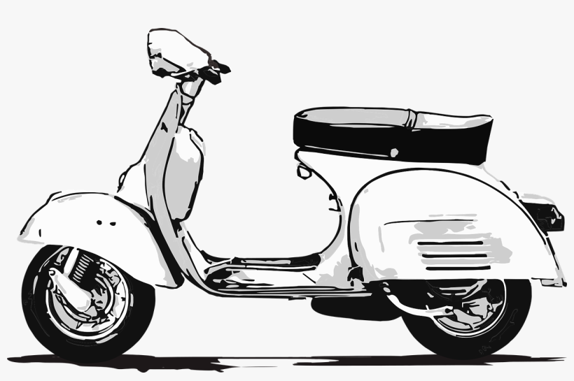 Download Vespa Png Clipart Vespa Gts Piaggio Scooter - Vespa Clip Art, transparent png download