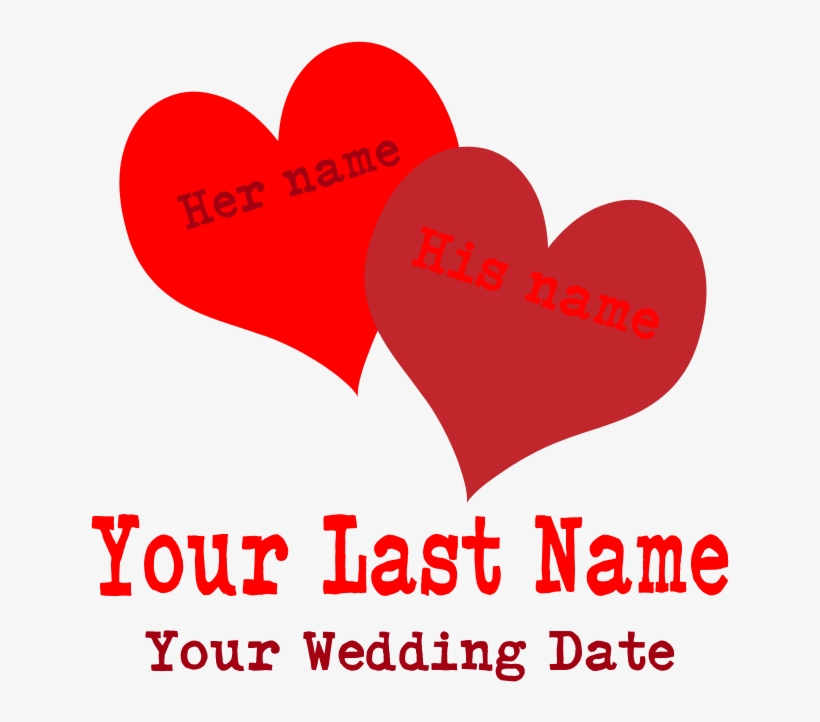 Back Design - Wedding Hearts Greeting Cards, transparent png download