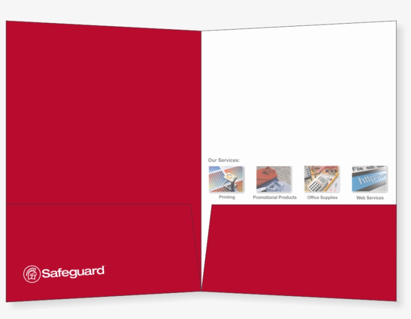 Presentation Folder 4/4 Open - 4 4 Presentation Folder, transparent png download
