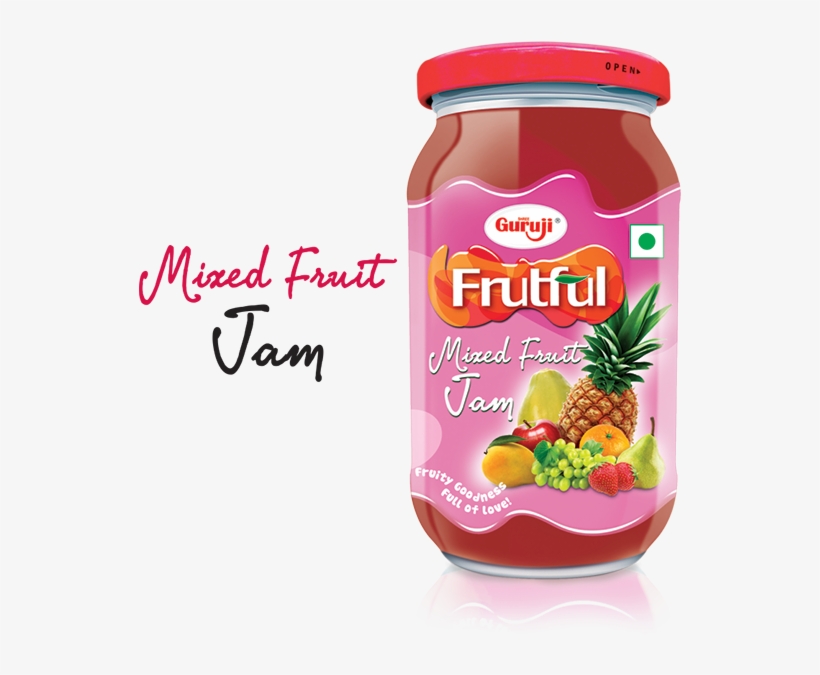 Guruji Mixed Fruit Jam, 500gms - Guruji Mixed Fruit Jam, 500g, transparent png download