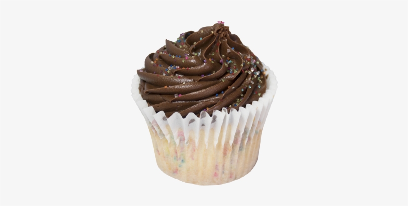 Chocolate Birthday Cupcake - Cupcake, transparent png download