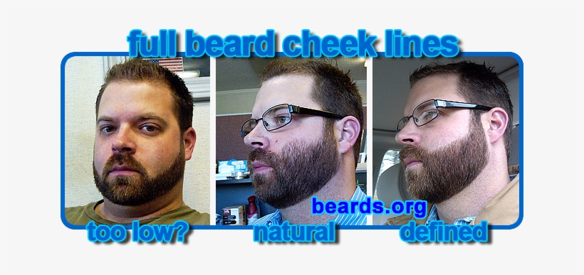 Choosing A Cheek Line For Your Full Beard - Trim A Beard Cheek Line, transparent png download